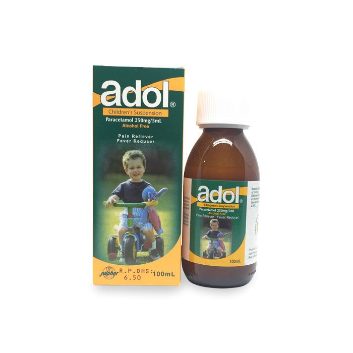 ADOL 250 MG/5 ML SUSPENSION 100 ML | Rosh Pharmacy
